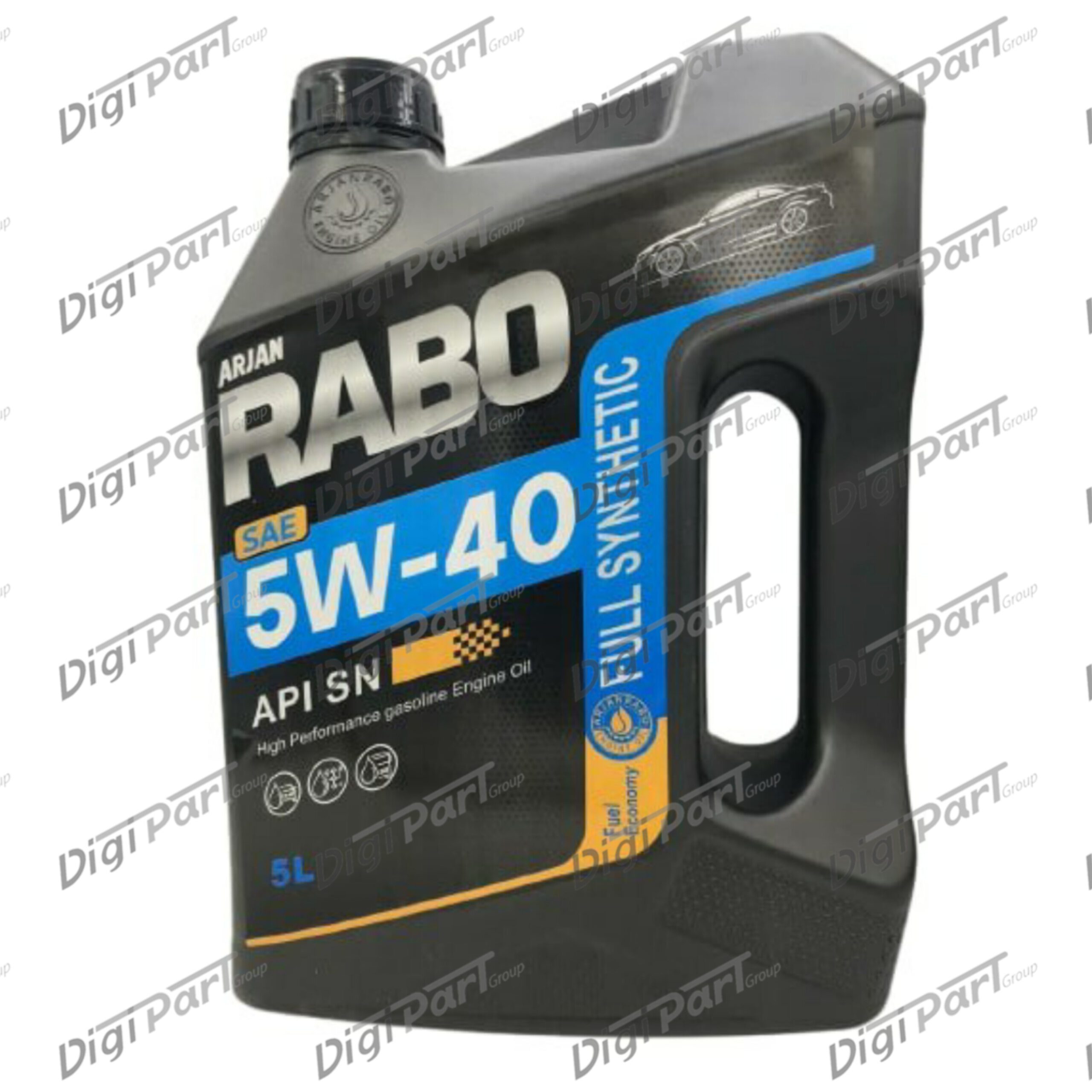 5W40-SN-5L روغن موتور رابو مدل5W-40 SN حجم 5 لیتری - Image 1