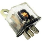 رله فن پنج پایه شیشه ای LED دار SKP